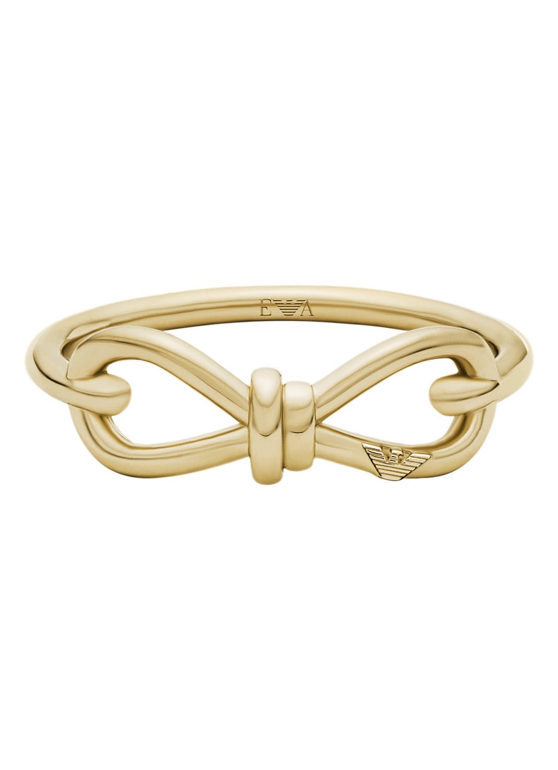 Armani Ring verguld EGS3328710 - detail goud
