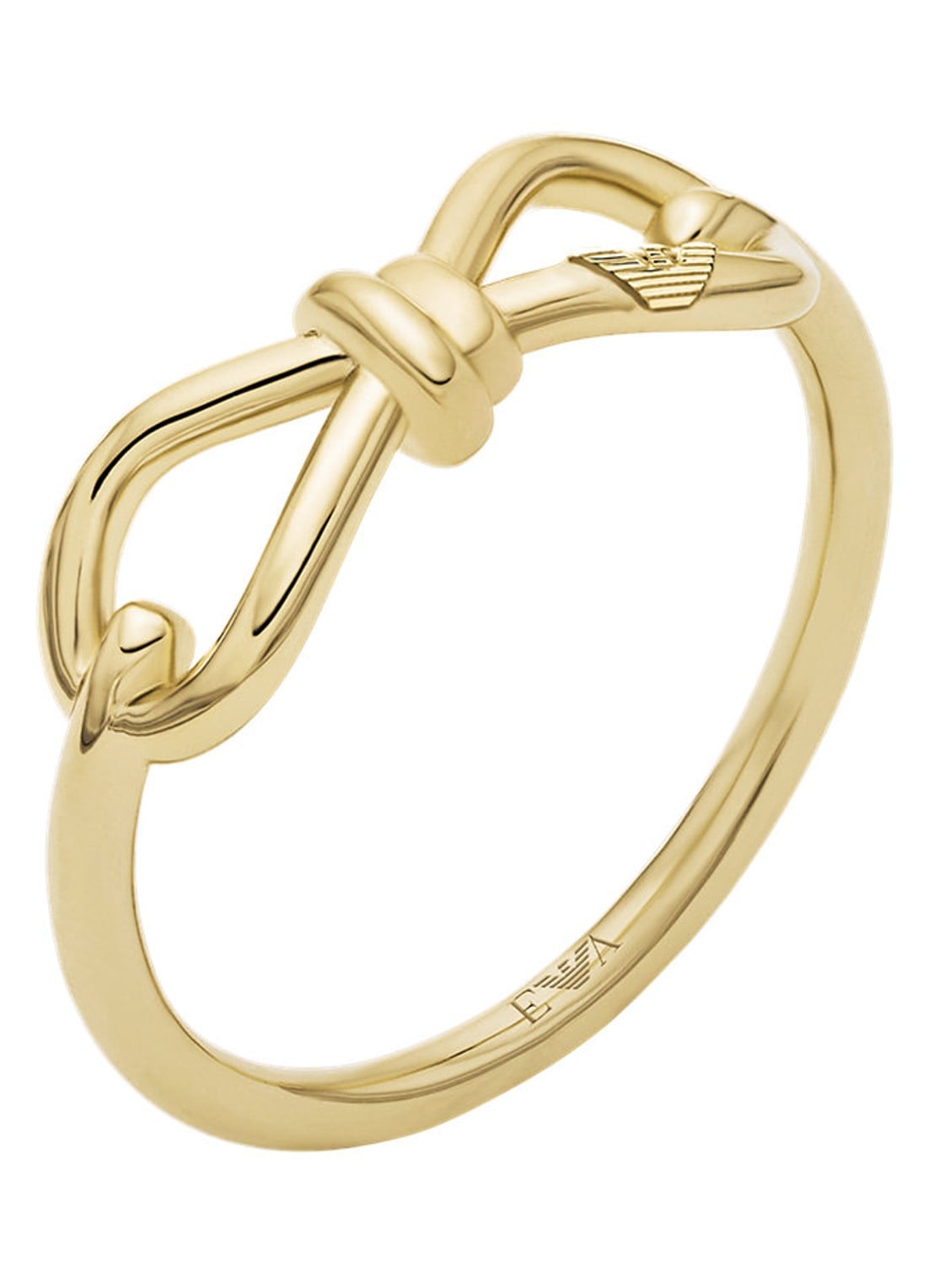 Armani Ring verguld EGS3328710 - voorkant 4 goud