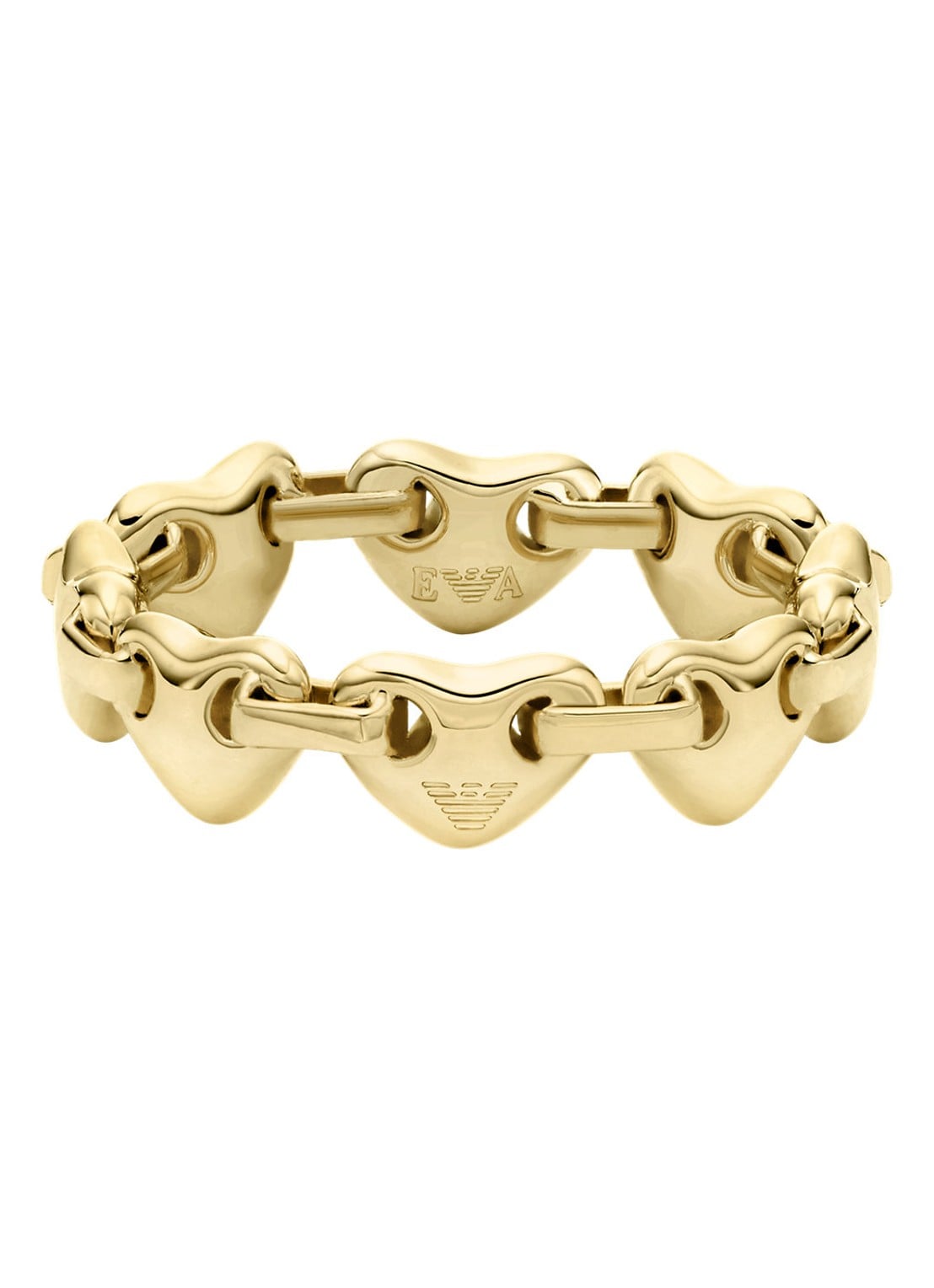 Armani Ring verguld EGS3332710 - detail goud