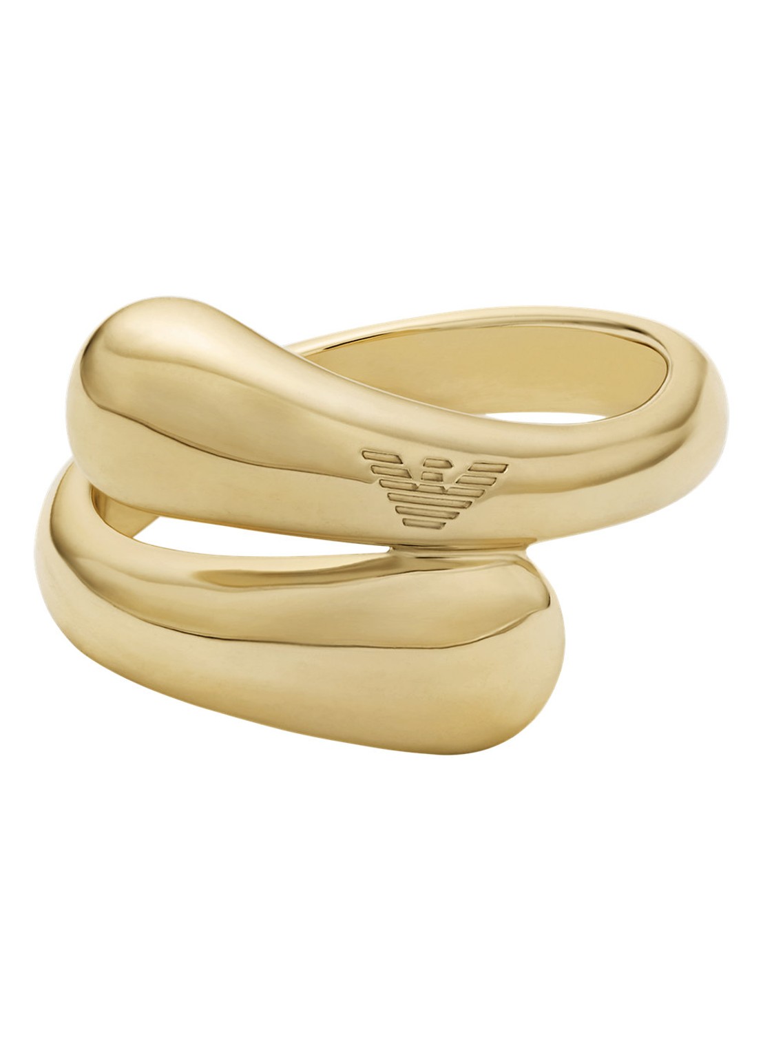 Armani Ring verguld EGS3338710 - detail goud