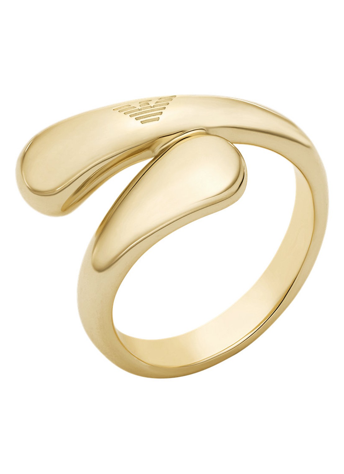 Armani Ring verguld EGS3338710 - voorkant 4 goud