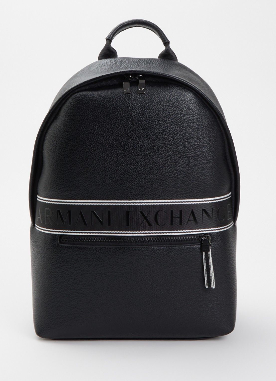 Armani Rugzak met 13 inch laptopvak - voorkant 2 zwart
