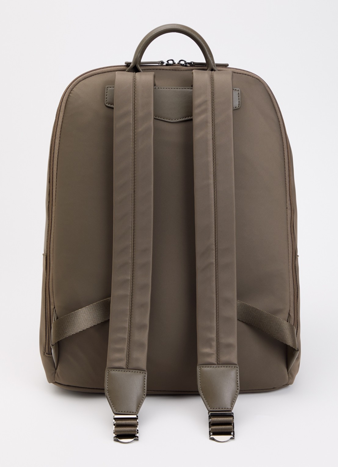 Armani Rugzak met 13 inch laptopvak - achterkant lichtbruin