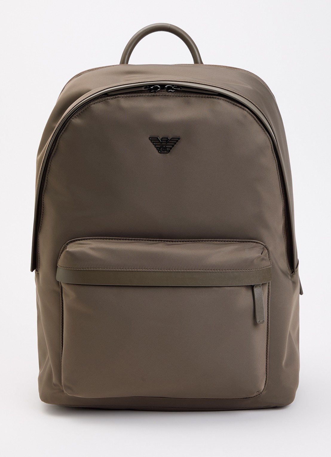 Armani Rugzak met 13 inch laptopvak - voorkant 3 lichtbruin