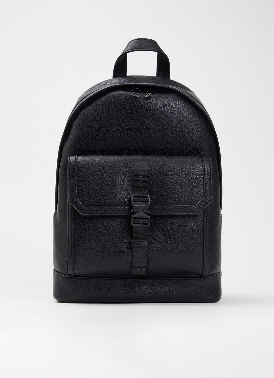 Armani Rugzak met 15 inch laptopvak - voorkant 3 zwart