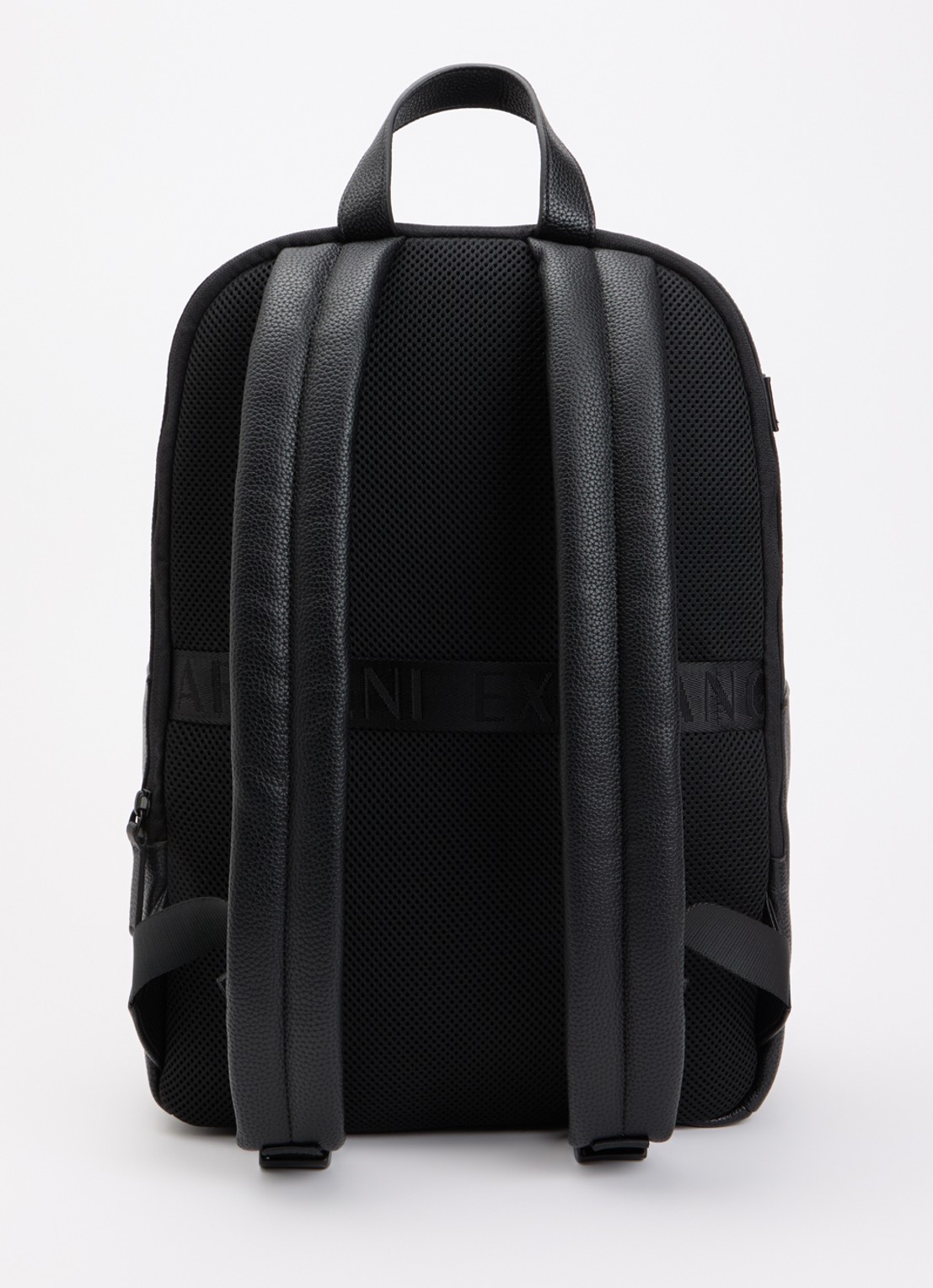 Armani Rugzak met 16 inch laptopvak - achterkant zwart