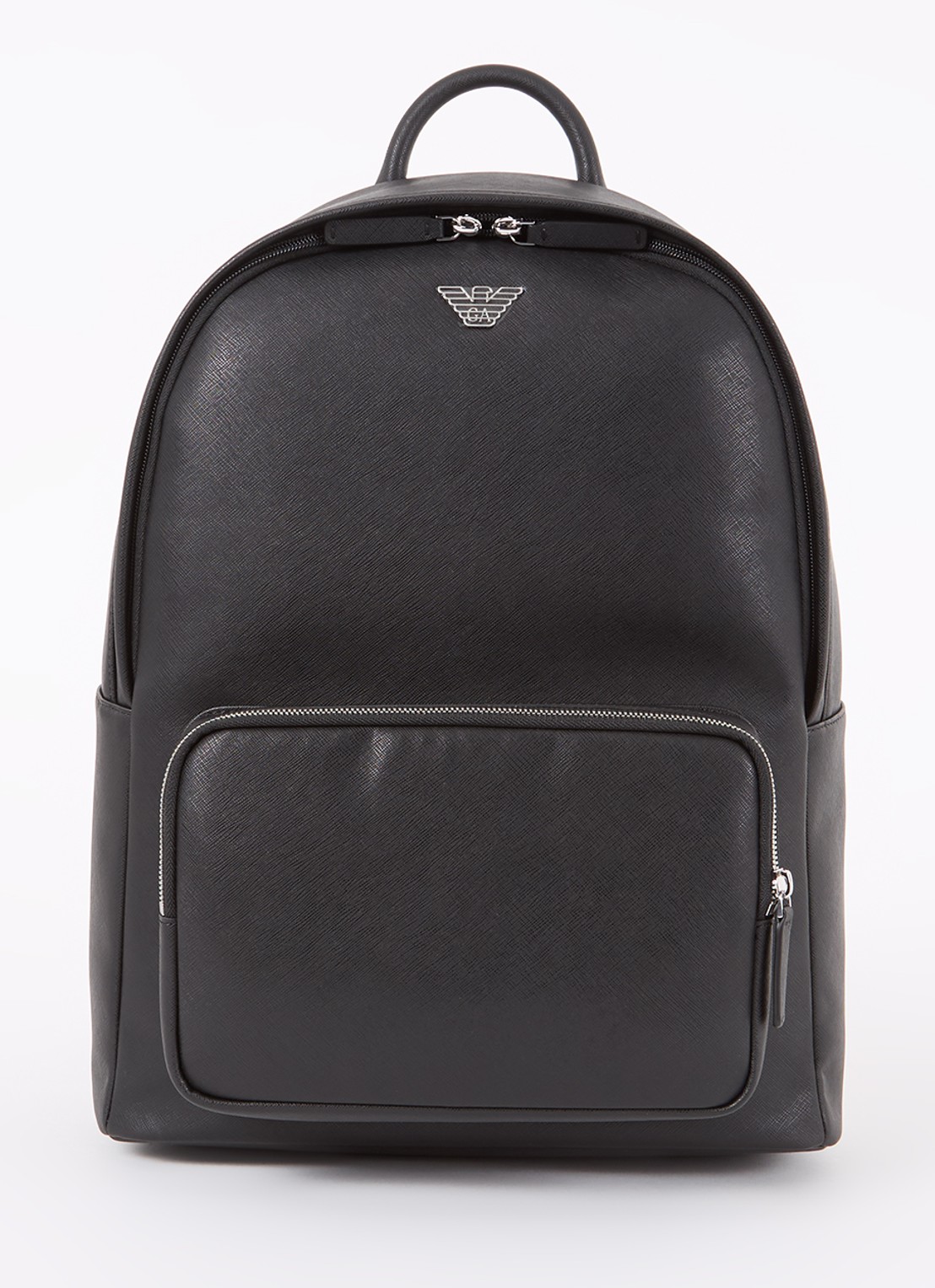 Armani Rugzak met 17 inch laptopzak  - voorkant zwart