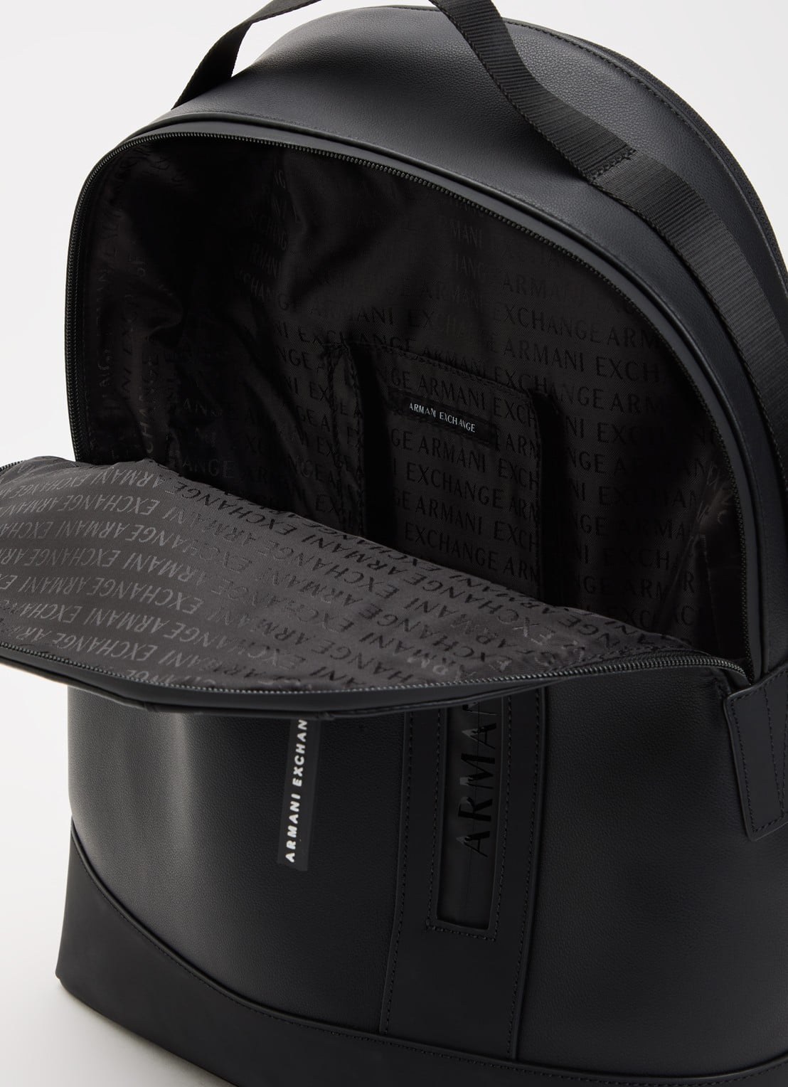 Armani Rugzak met logo - detail zwart