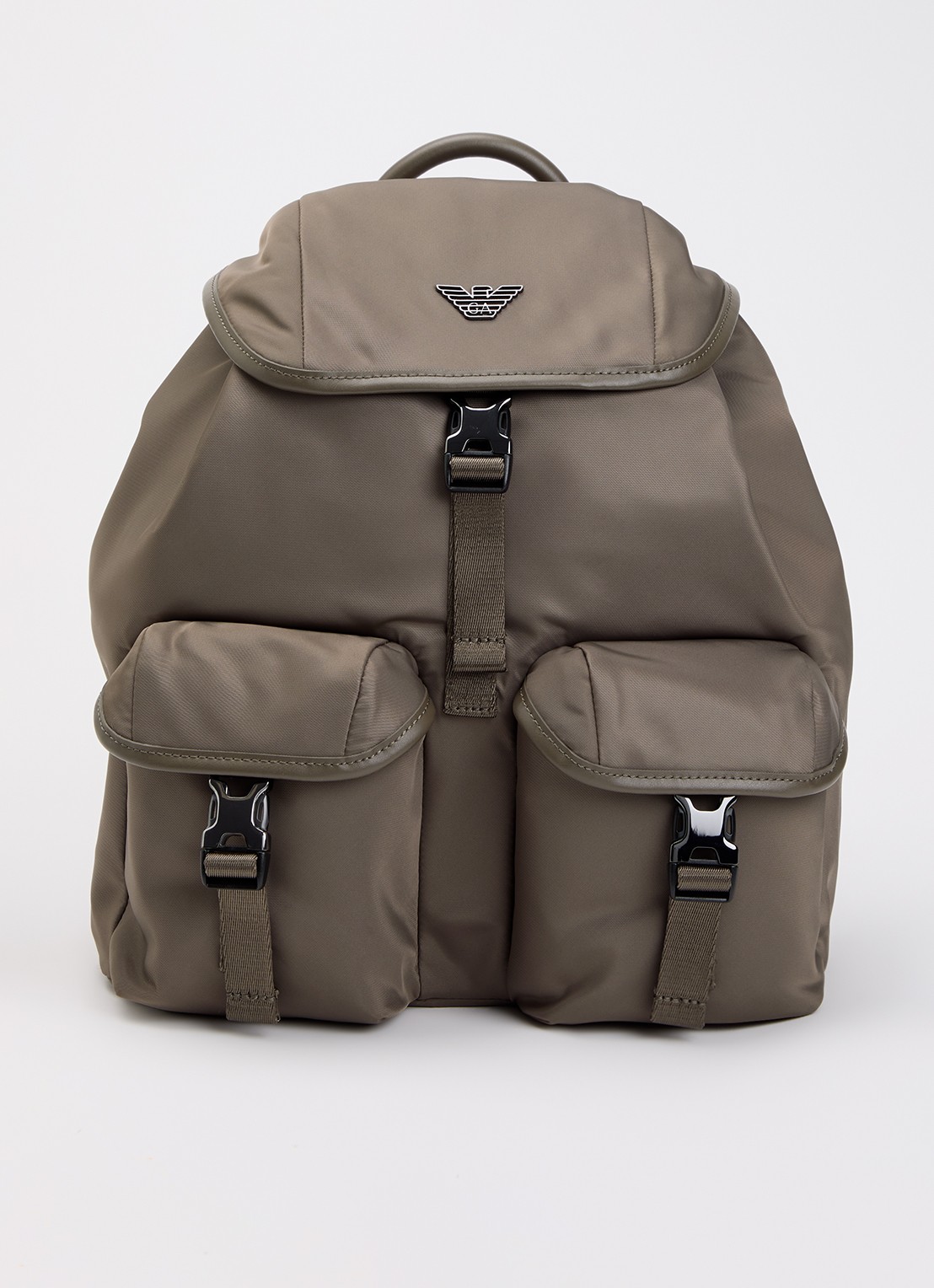 Armani Rugzak met logo - voorkant lichtbruin