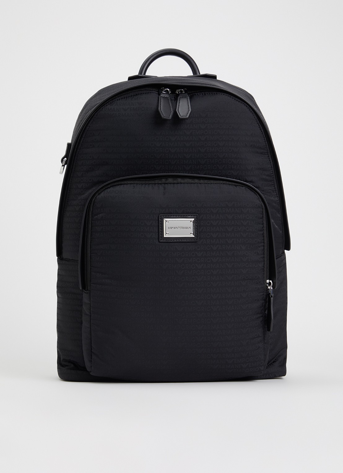 Armani Rugzak met logoprint - voorkant 3 zwart