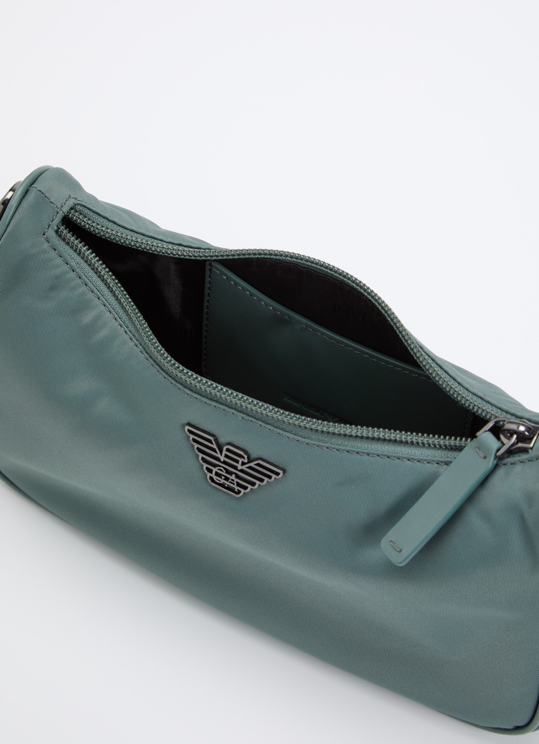 Armani Schoudertas met logo - detail zeegroen