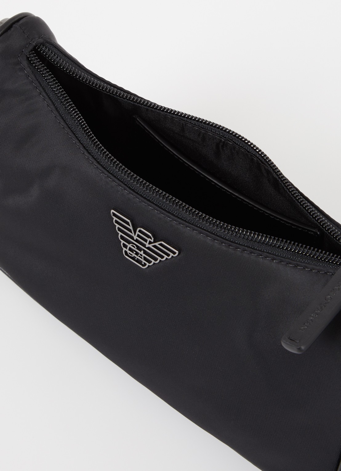 Armani Schoudertas met logo - detail 3 zwart