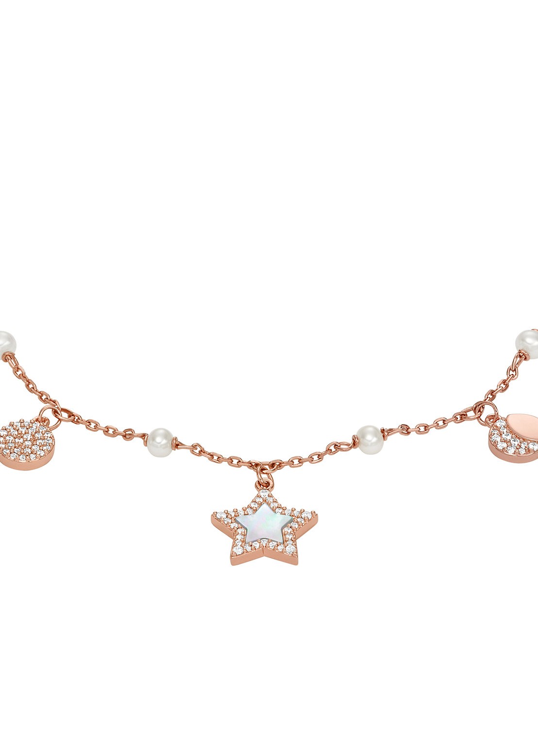 Armani Sentimental armband met bedels EGS3107221 - detail roségoud
