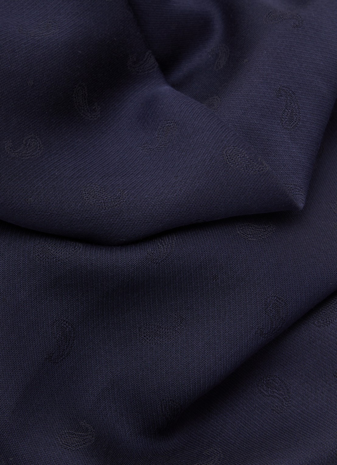 Armani Sjaal met logoprint 180 x 80 cm - detail 2 donkerblauw