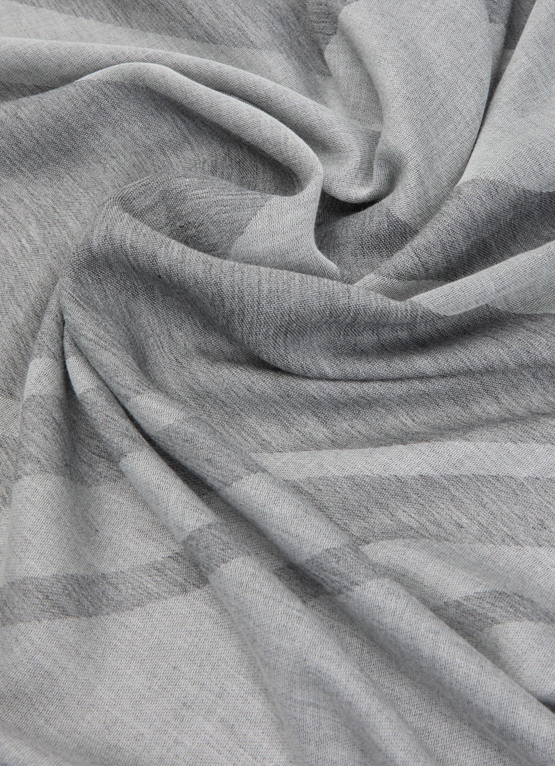 Armani Sjaal met print en logo 135 x 75 cm  - detail 2 grijs