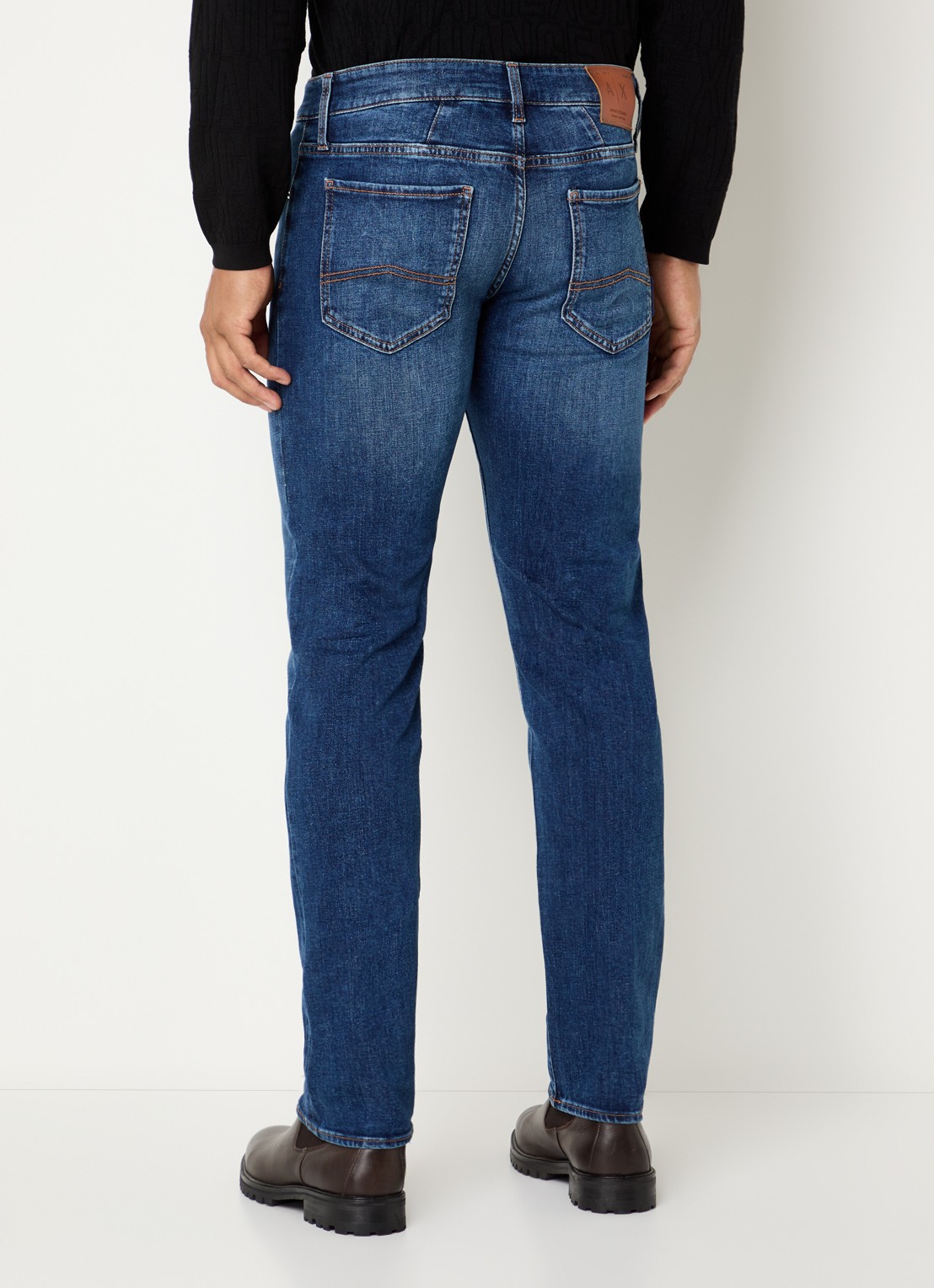 Armani Skinny jeans met medium wassing - achterkant 3 indigo