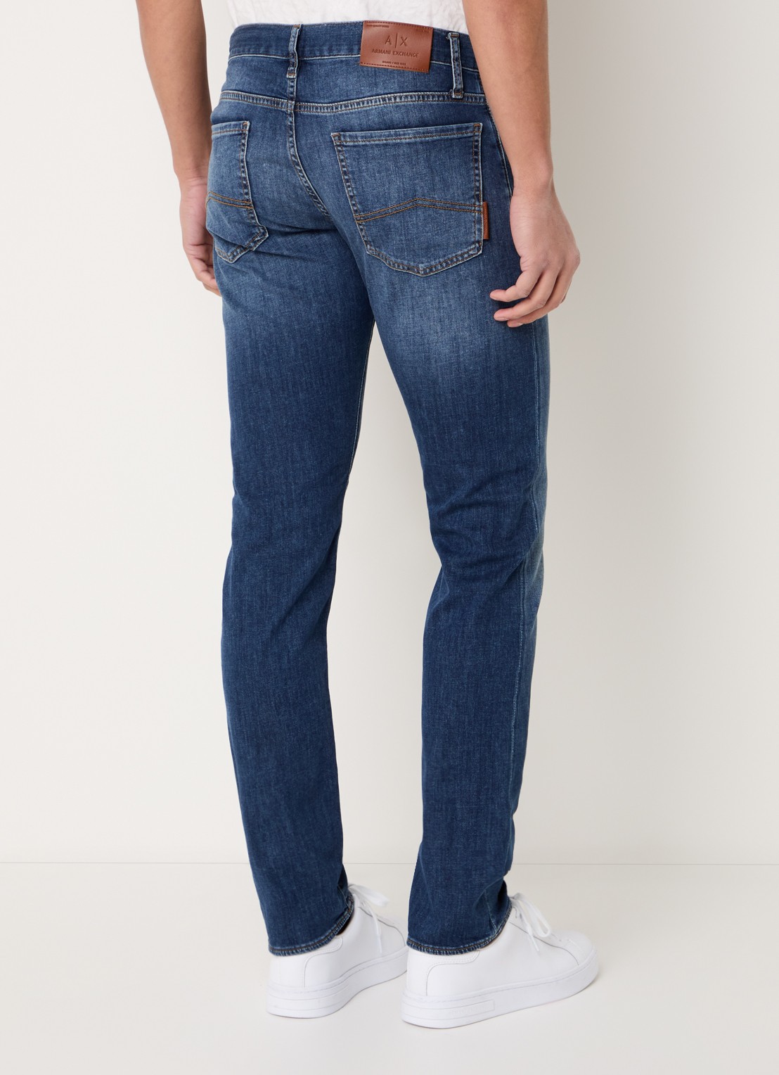 Armani Skinny jeans met steekzakken - achterkant indigo