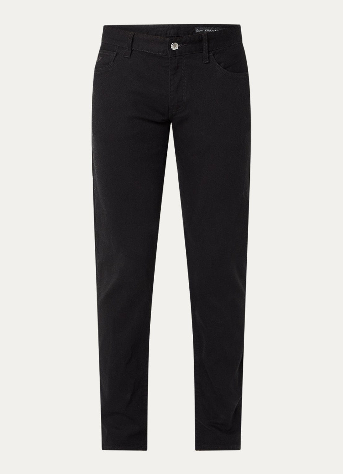 Armani Skinny jeans met steekzakken - voorkant zwart