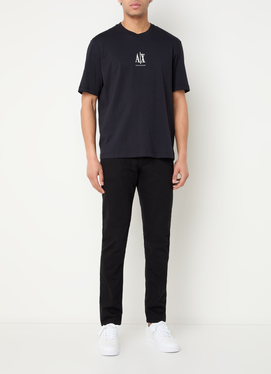 Armani Skinny jeans met steekzakken - voorkant 2 zwart