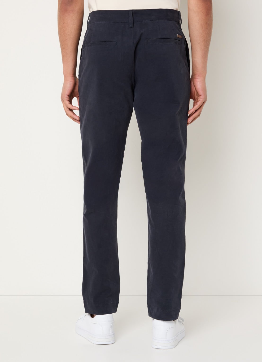 Armani Slim fit chino met steekzakken - achterkant donkerblauw