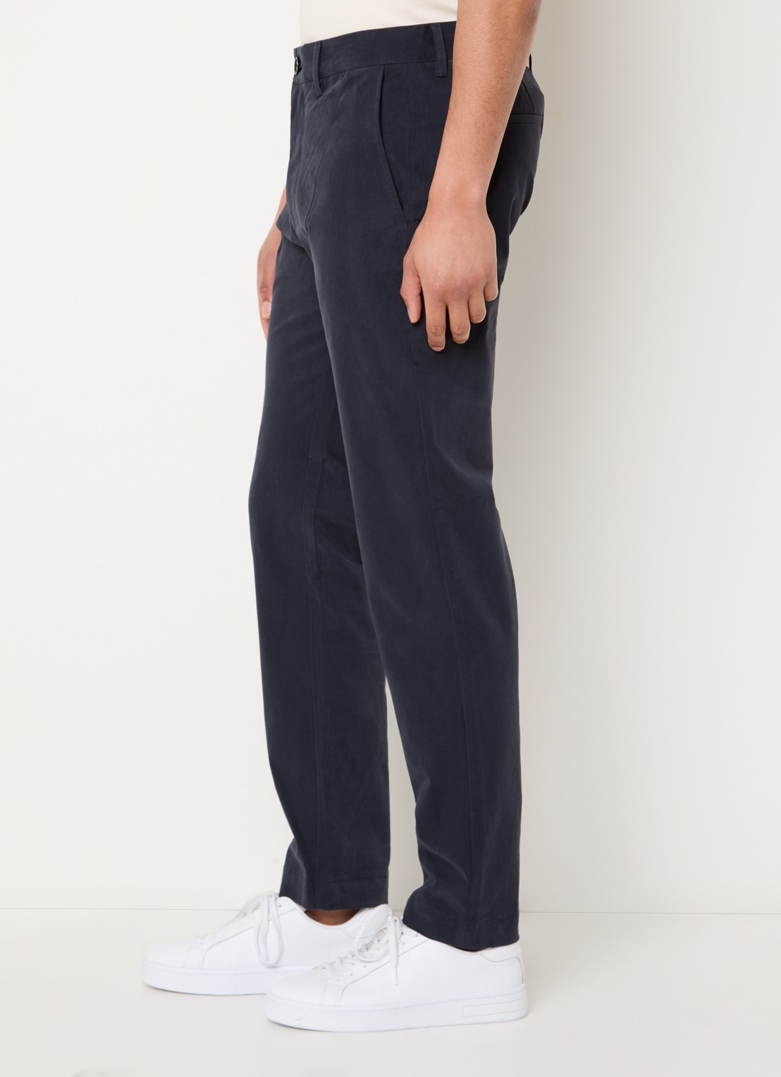 Armani Slim fit chino met steekzakken - detail 5 donkerblauw