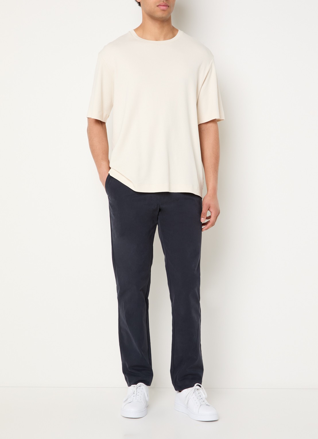 Armani Slim fit chino met steekzakken - voorkant 3 donkerblauw