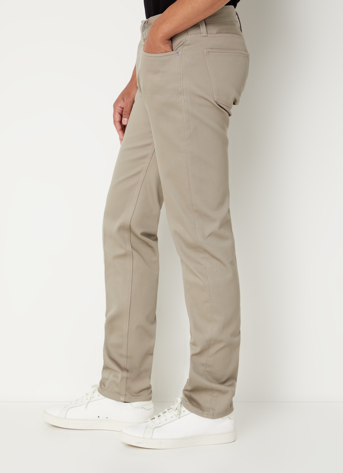 Armani Slim fit chino met steekzakken - detail 3 khaki