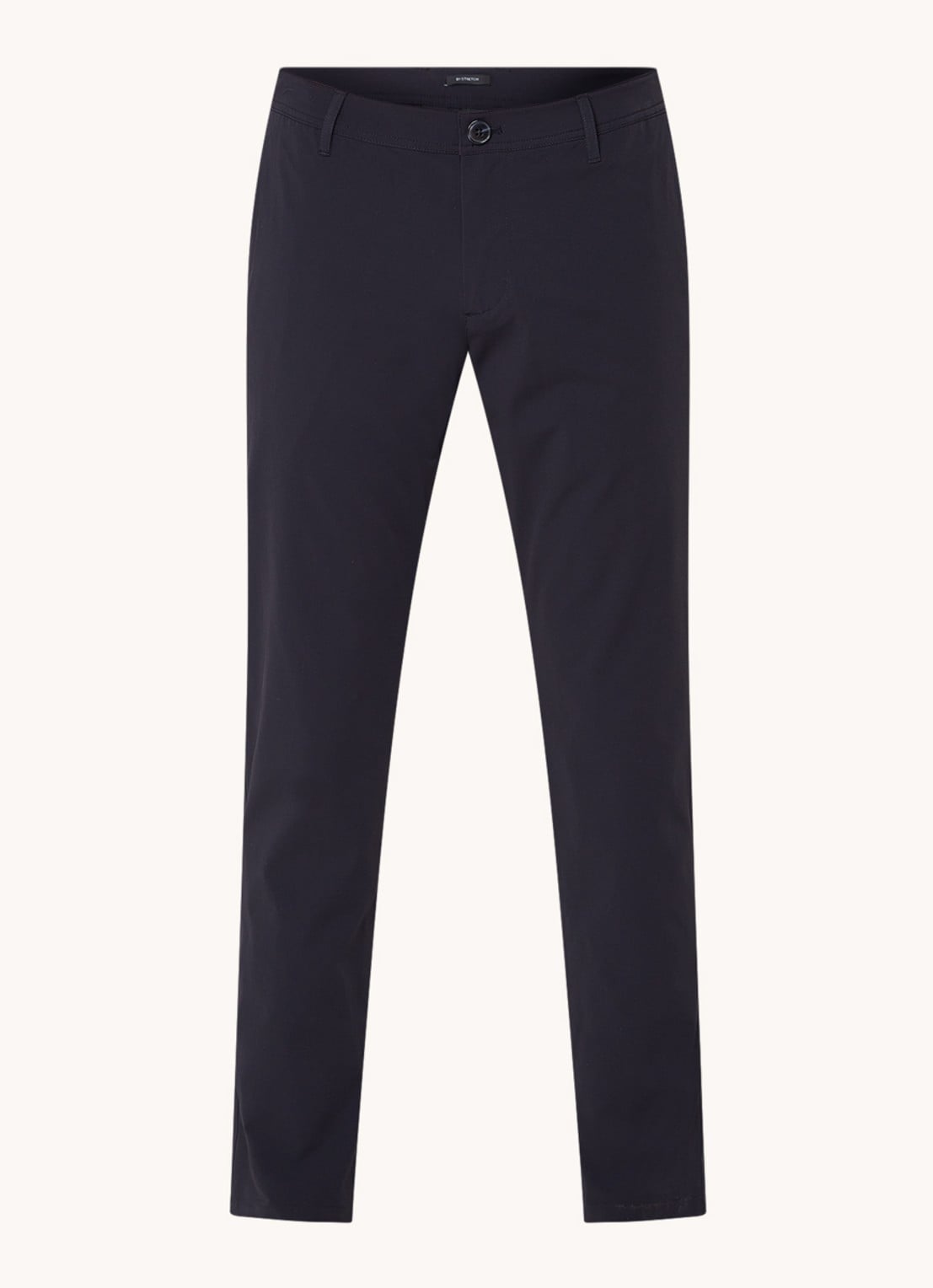 Armani Slim fit chino met stretch en steekzakken - voorkant donkerblauw