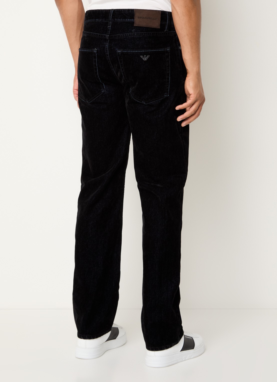 Armani Slim fit jeans met donkere wassing - achterkant 3 zwart