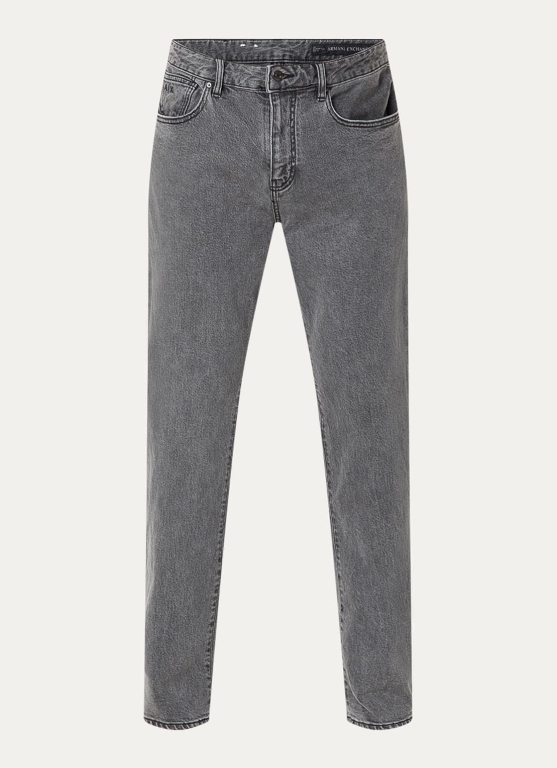 Armani Slim fit jeans met gekleurde wassing - voorkant 3 grijs
