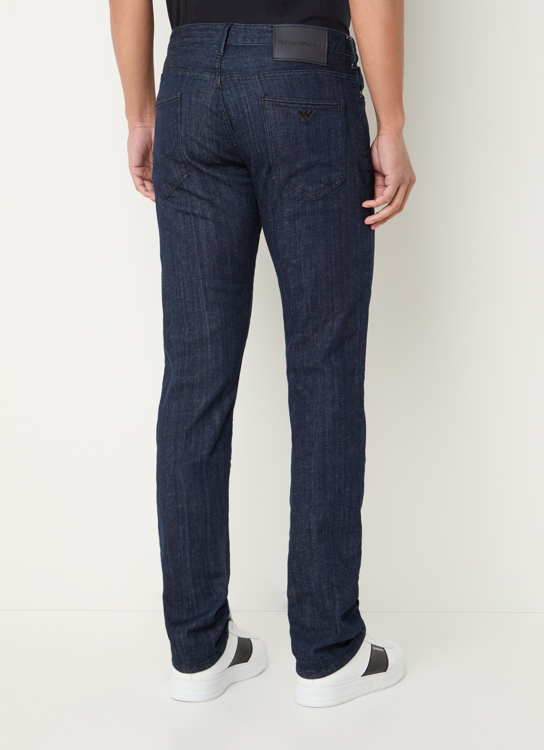 Armani Slim fit jeans met steekzakken - achterkant 5 blauw