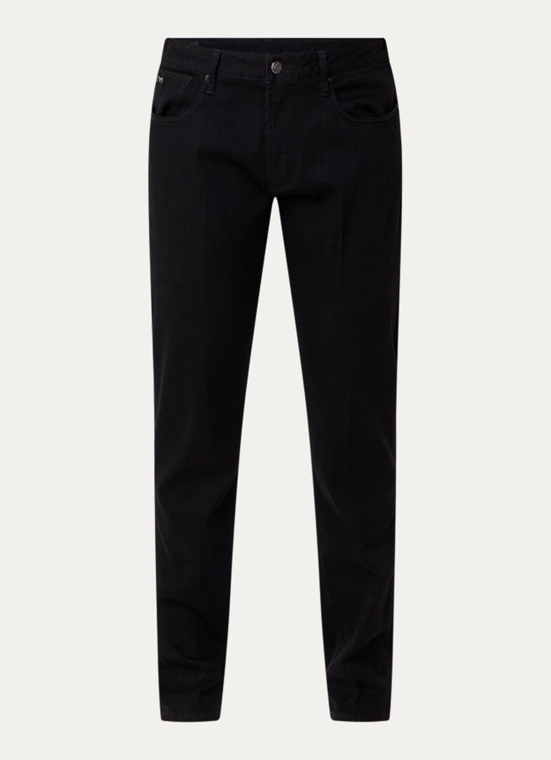 Armani Slim fit jeans met steekzakken - voorkant 4 zwart