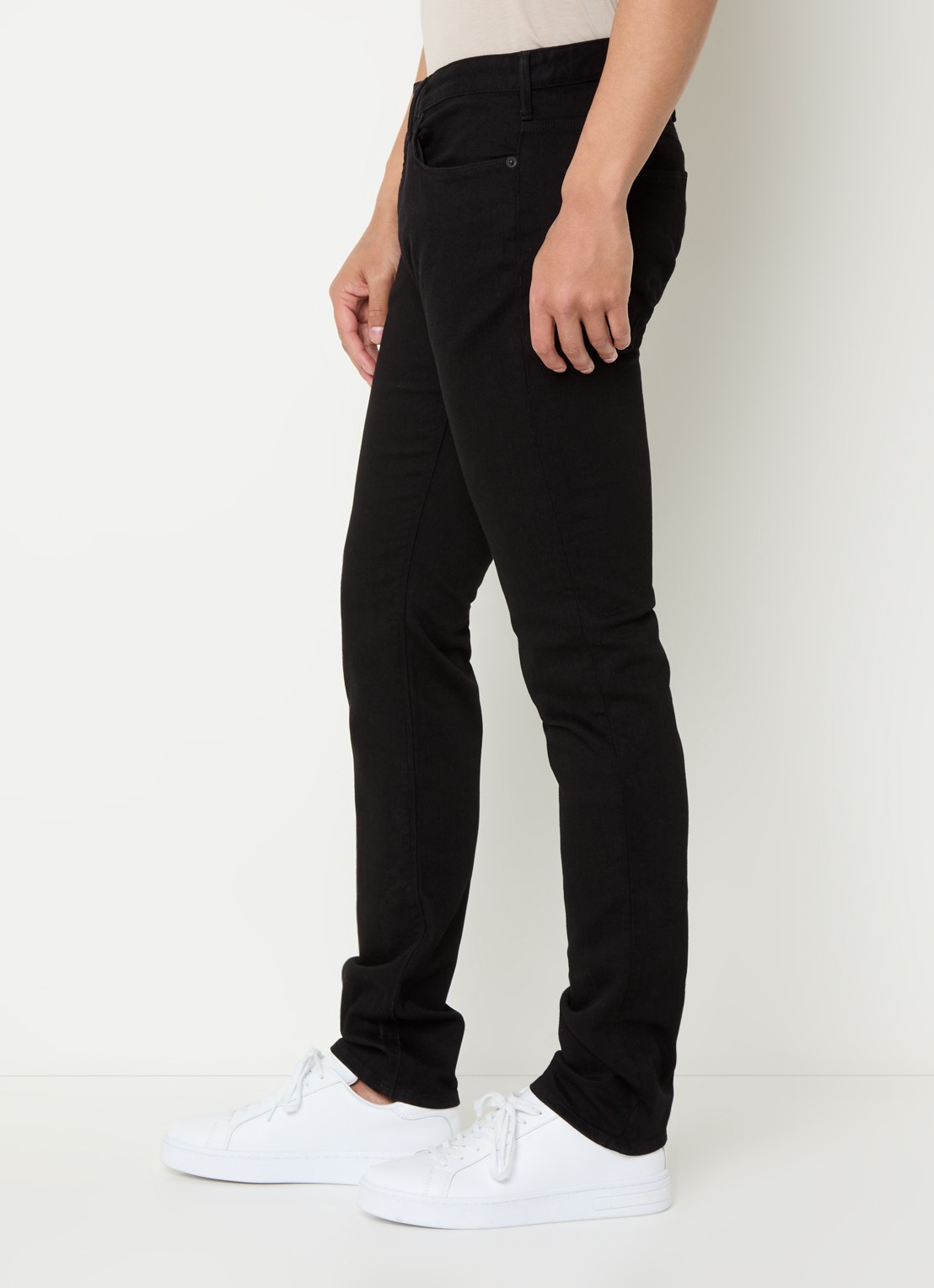 Armani Slim fit jeans met steekzakken - detail 2 diepzwart
