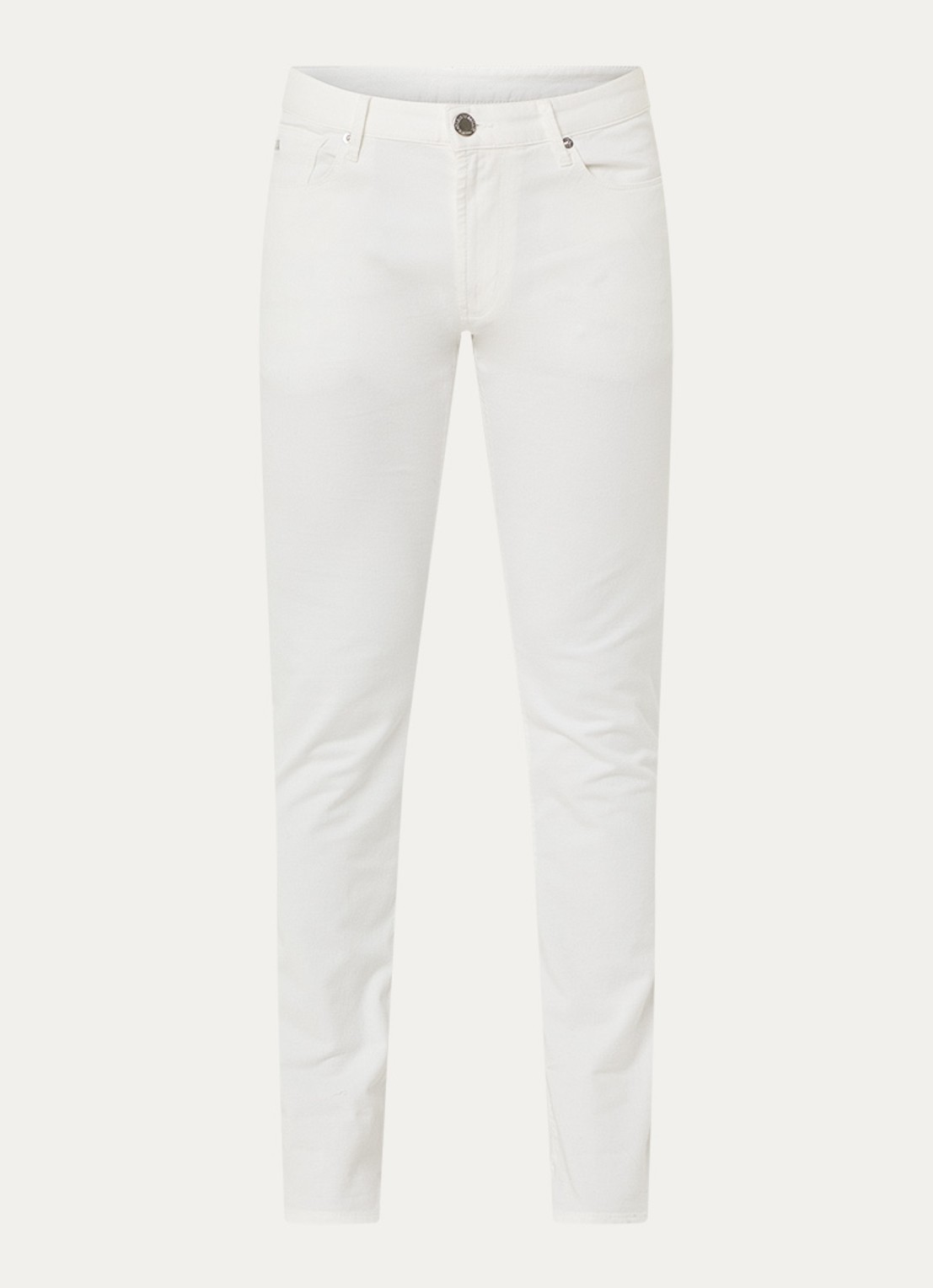 Armani Slim fit jeans met steekzakken - voorkant wit