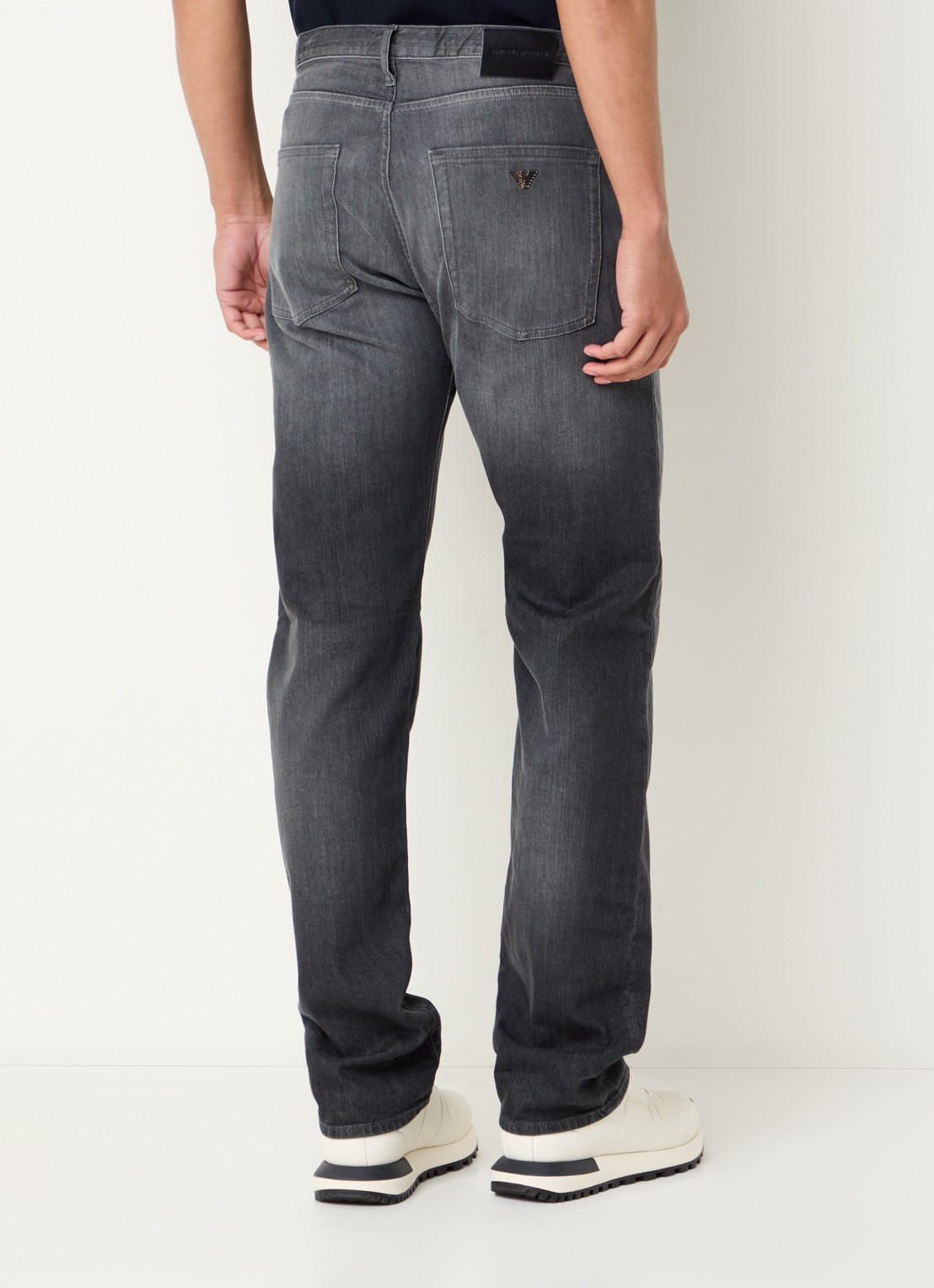 Armani Slim fit jeans met steekzakken - achterkant 5 grijs