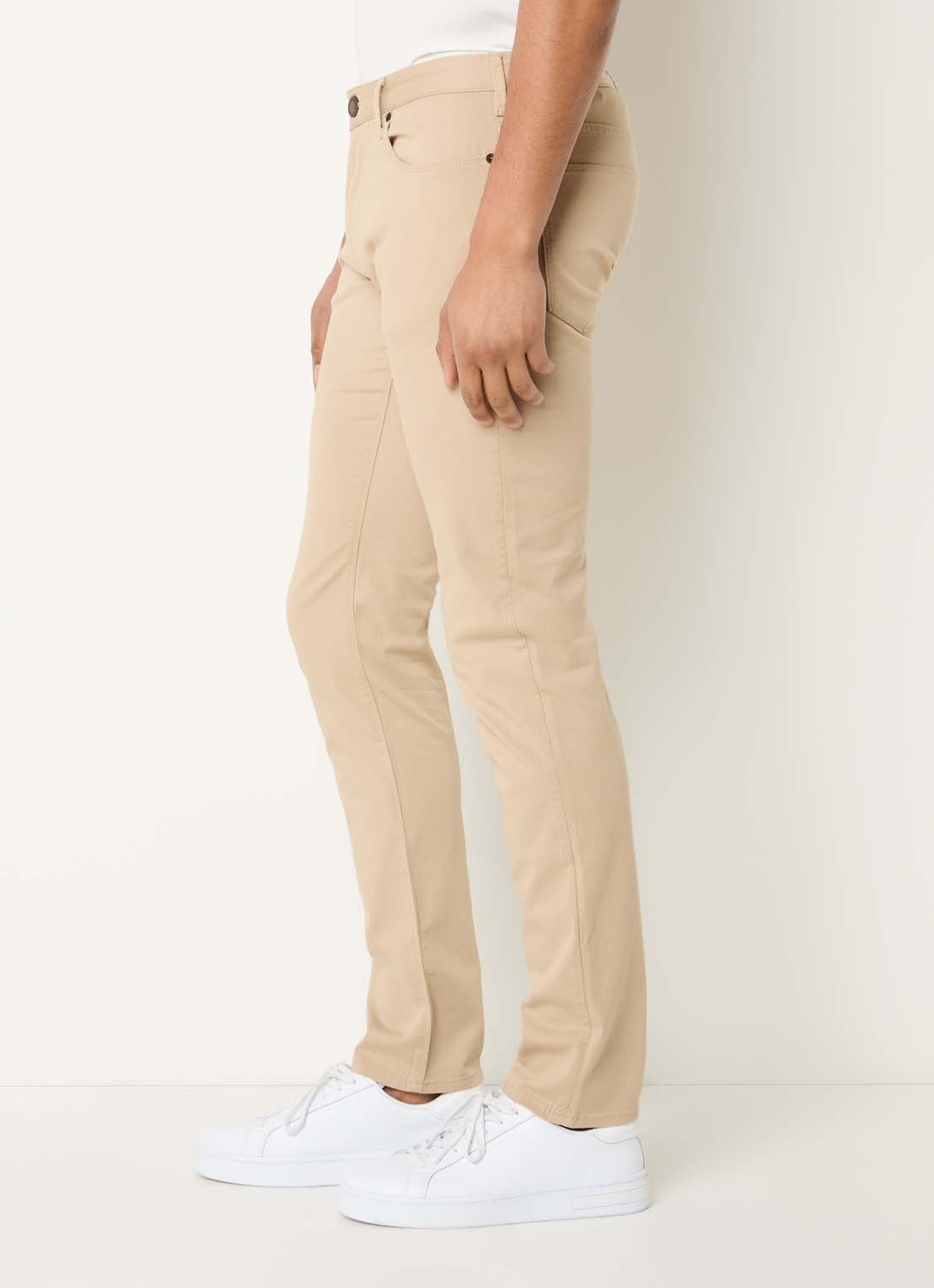Armani Slim fit jeans met steekzakken - detail 5 beige