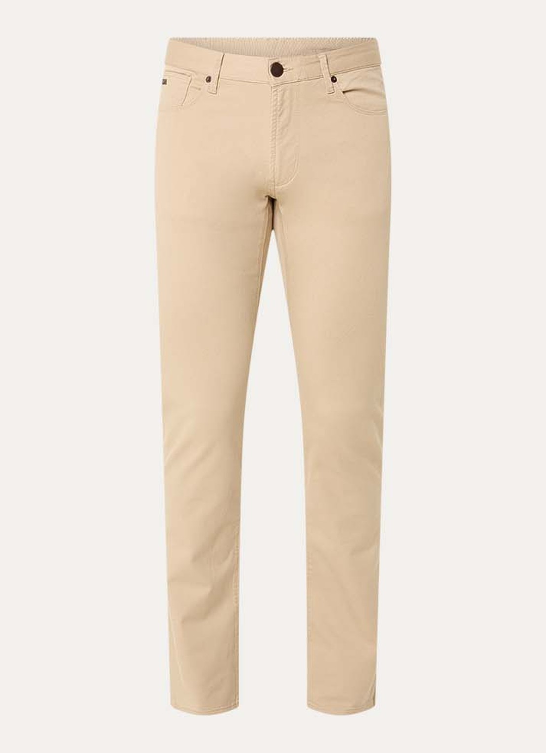 Armani Slim fit jeans met steekzakken - voorkant beige
