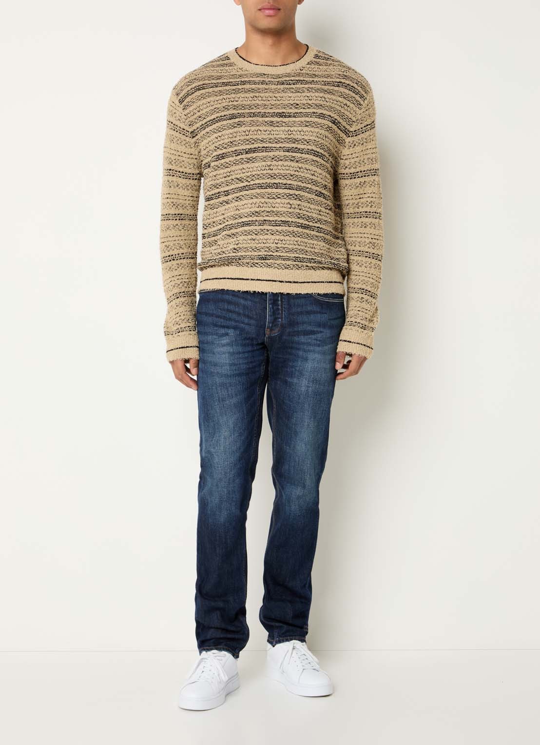 Armani Slim fit jeans met steekzakken - voorkant 2 indigo