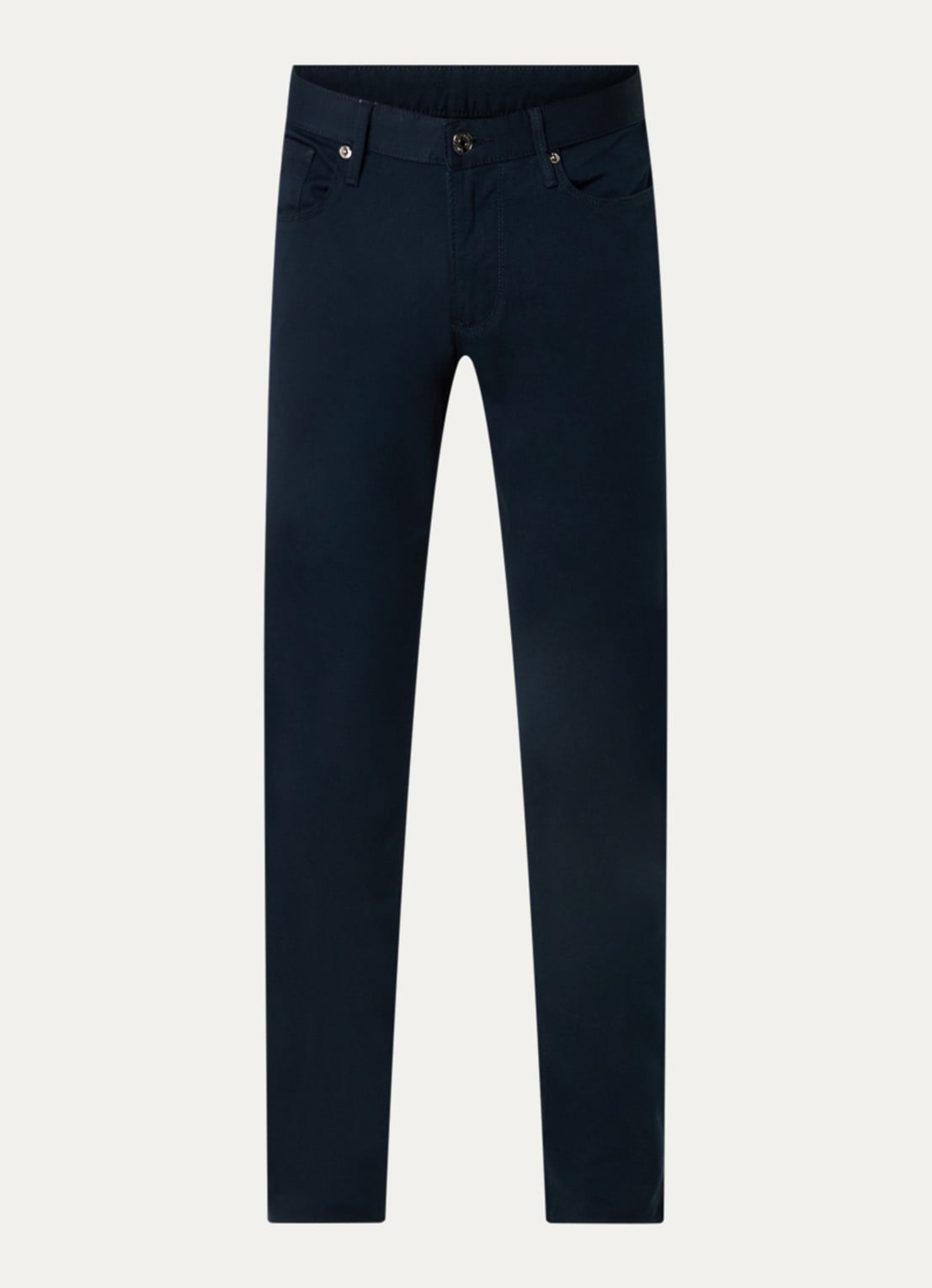 Armani Slim fit jeans met steekzakken - voorkant 3 donkerblauw