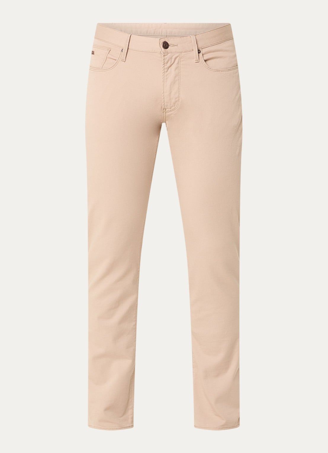 Armani Slim fit jeans met steekzakken - voorkant 4 beige