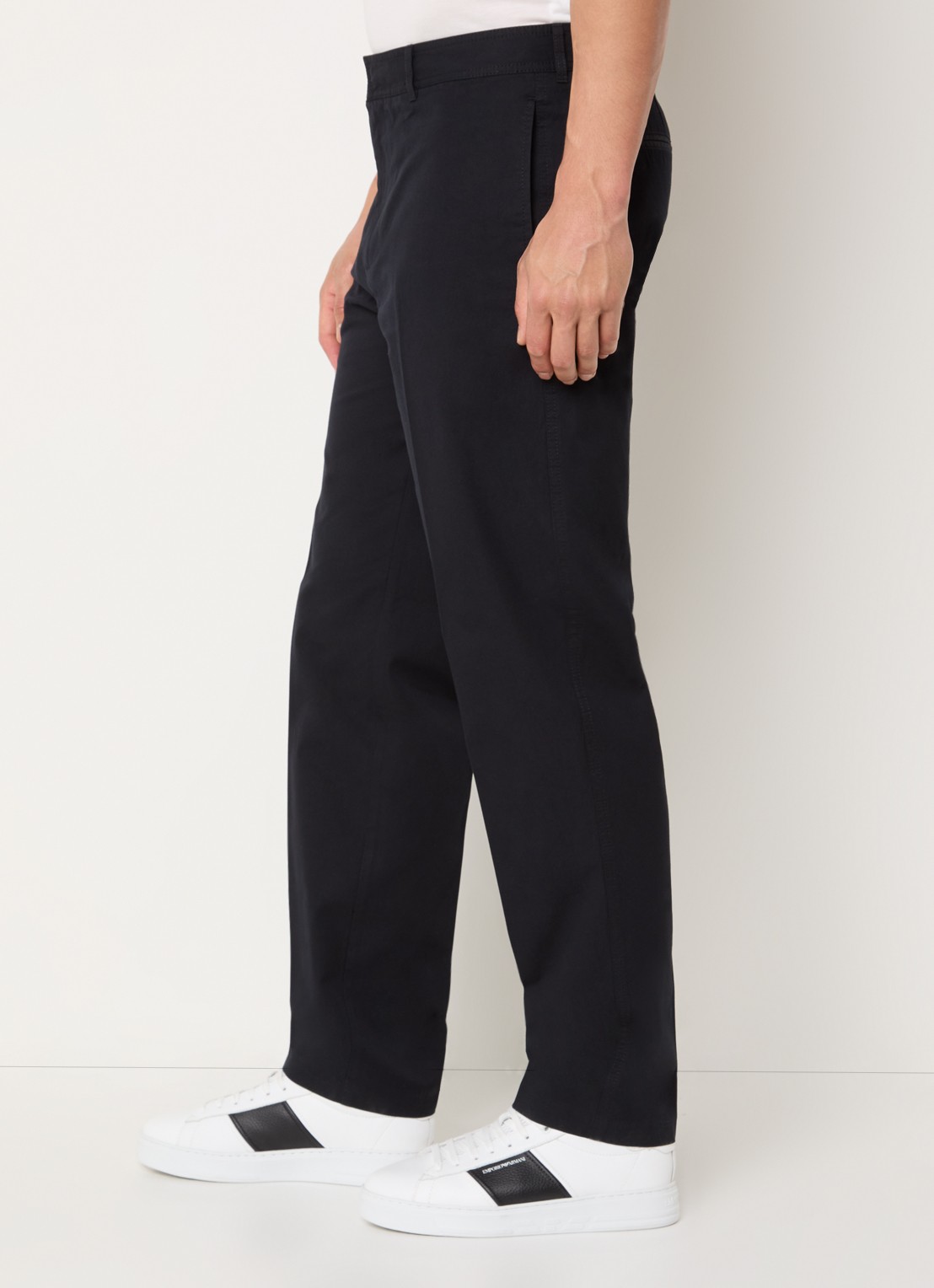 Armani Slim fit pantalon met steekzakken - detail 2 indigo