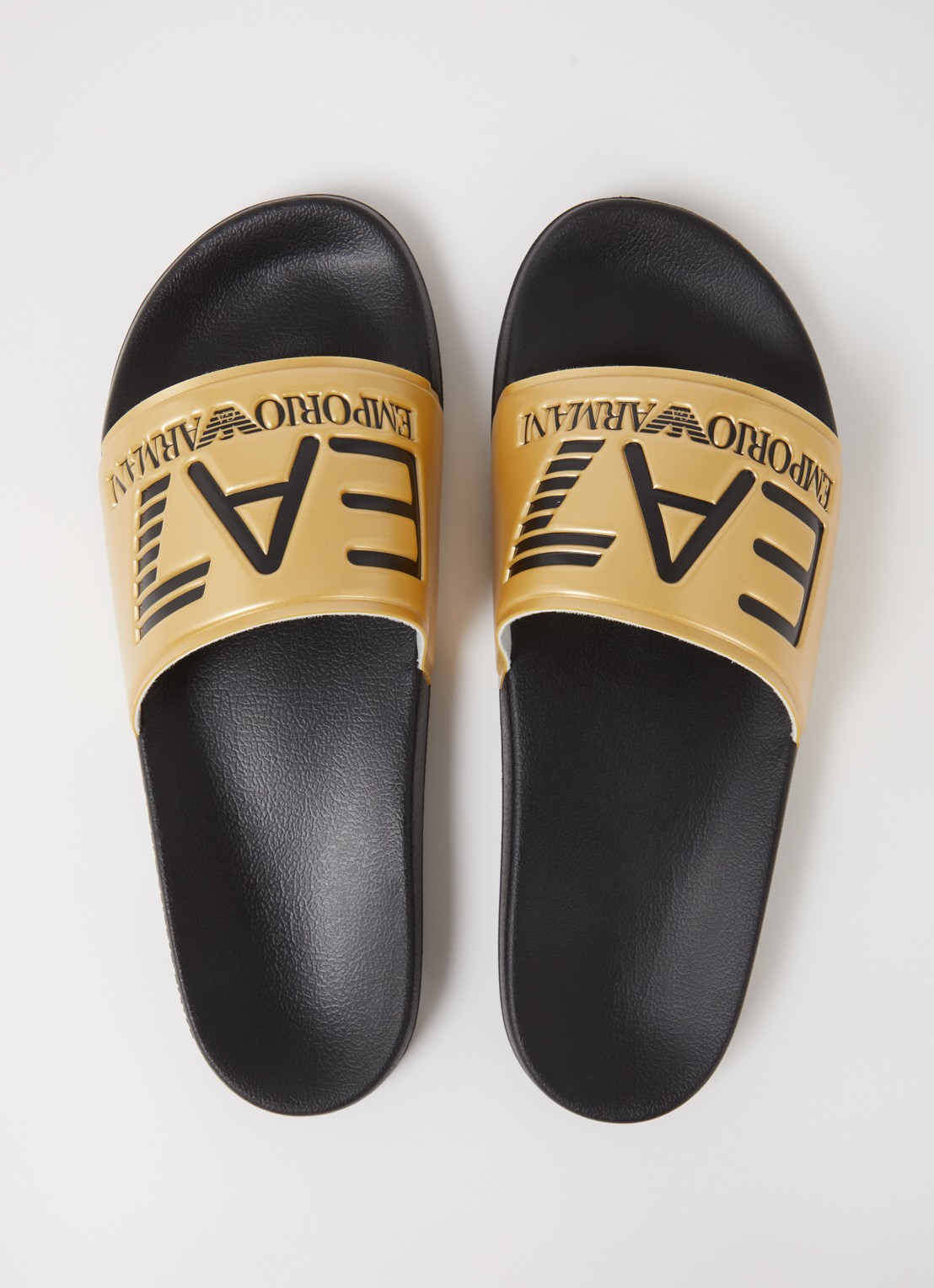 Armani Slipper met logo - detail 3 goud