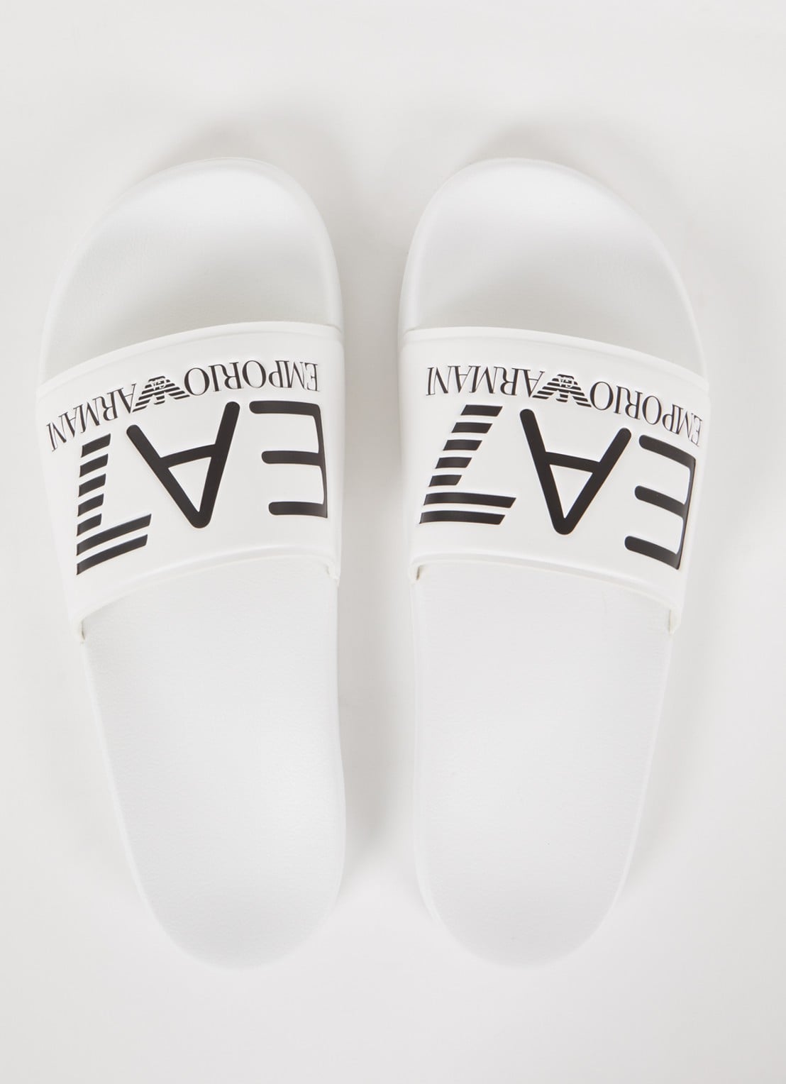 Armani Slipper met logo - detail 2 wit
