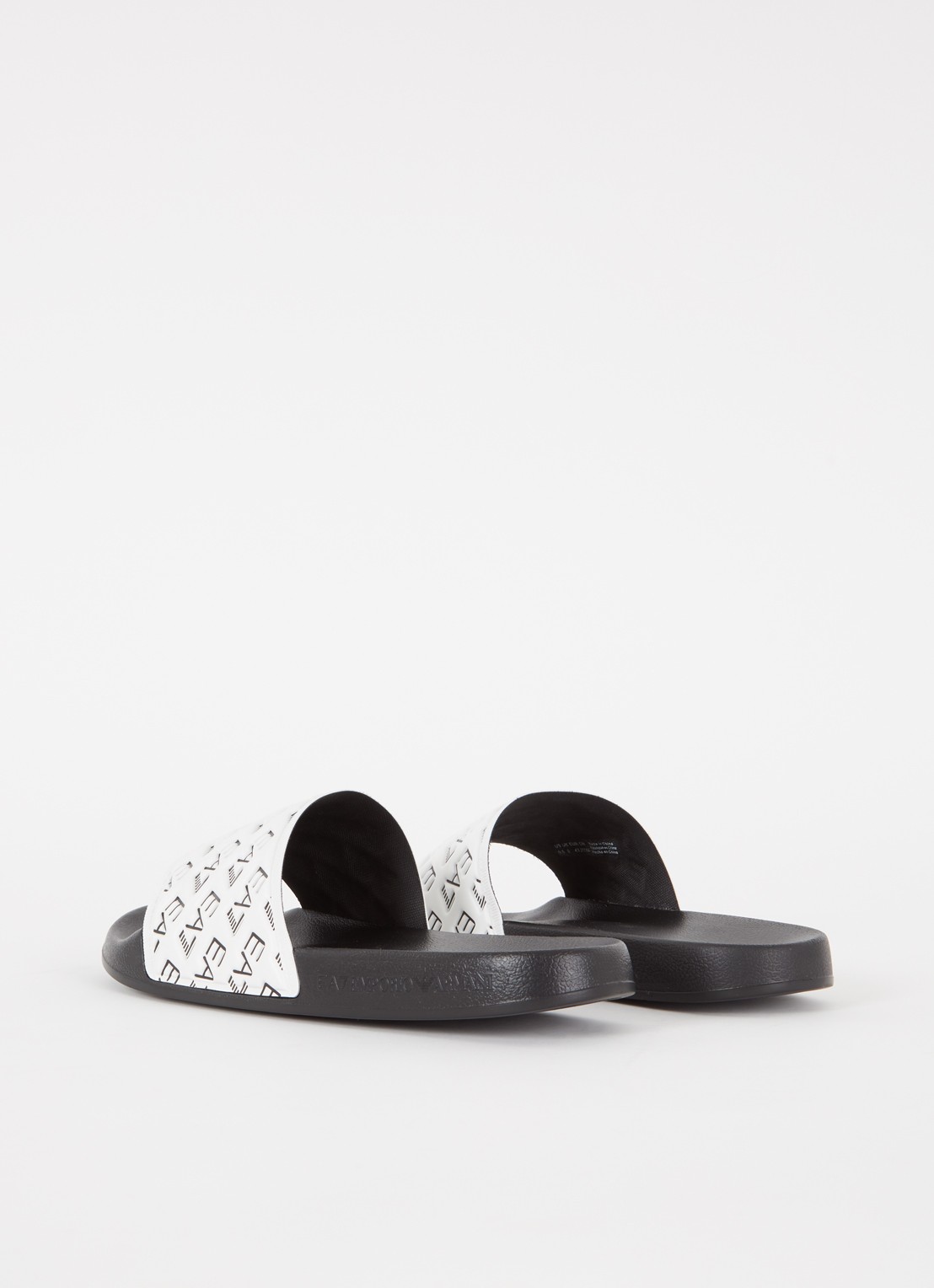 Armani Slipper met logo - achterkant wit