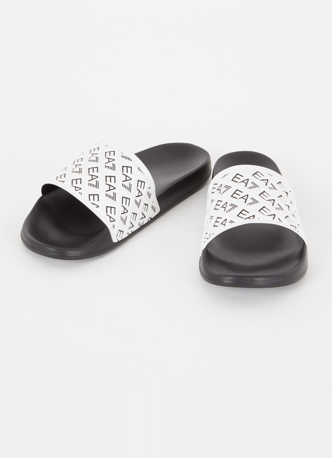 Armani Slipper met logo - detail 3 wit