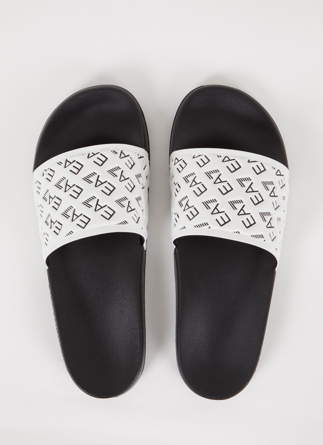 Armani Slipper met logo - detail 4 wit