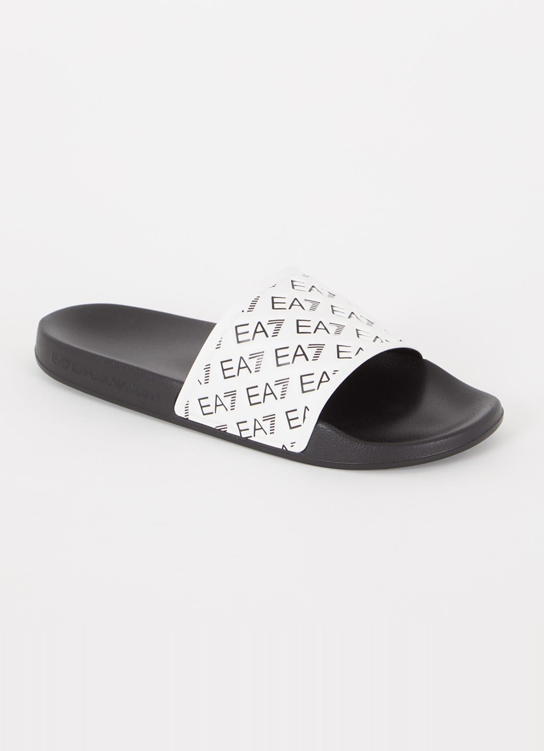 Armani Slipper met logo - voorkant 2 wit
