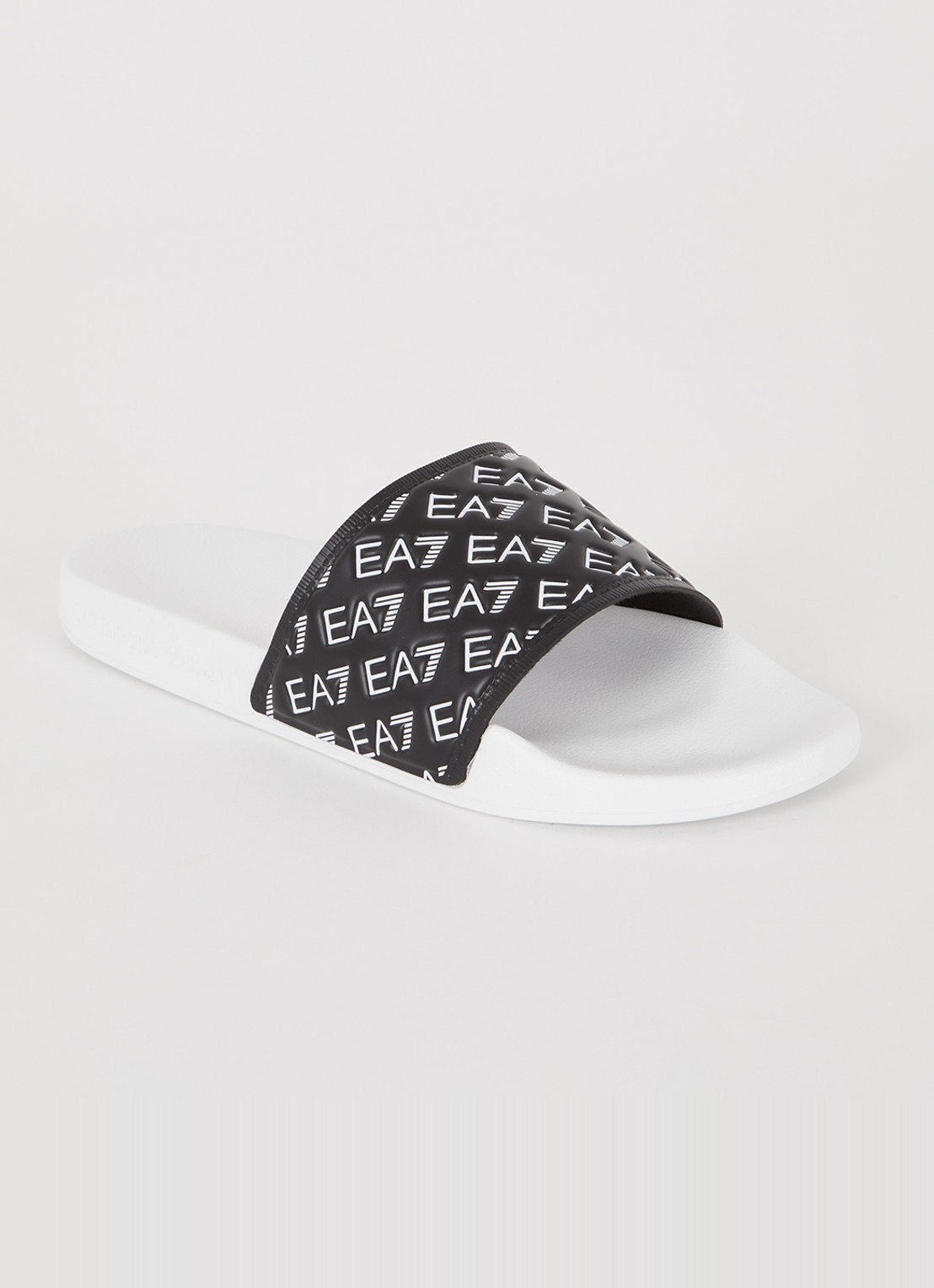 Armani Slipper met logo - voorkant 5 zwart