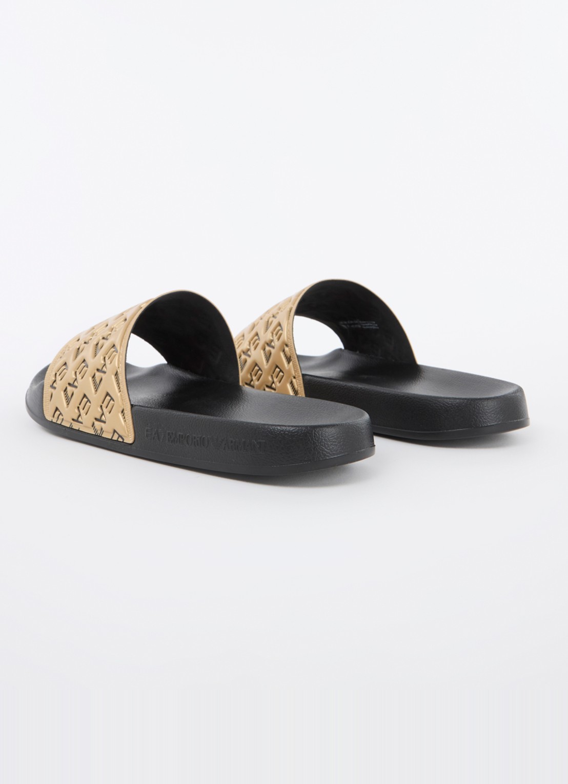 Armani Slipper met logo - achterkant 2 goud