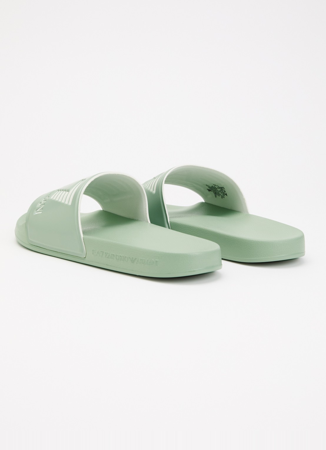 Armani Slipper met logo - achterkant 2 lindegroen